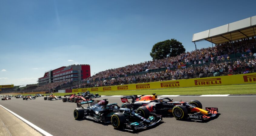 Max Verstappen en Lewis Hamilton Silverstone 2021
