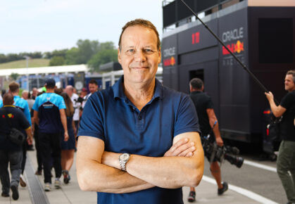 André bij de GP van Hongarije achter de schermen