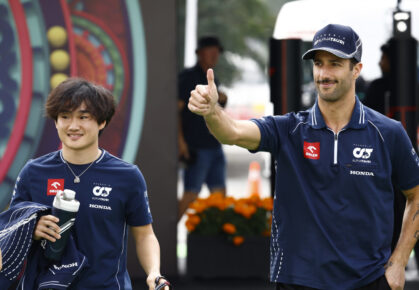 Tsunoda en Ricciardo