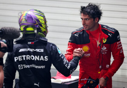 Lewis Hamilton en Carlos Sainz