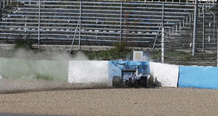 Lewis Hamilton Crash