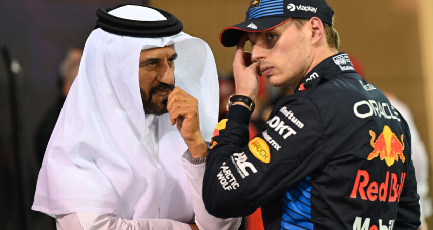 Mohammed Ben Sulayem en Max verstappen