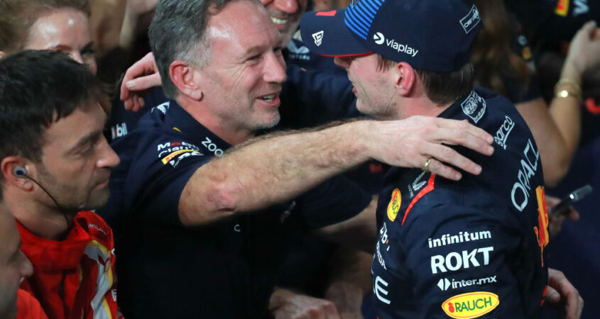 christian Horner en Max Verstappen