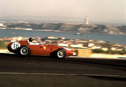 Dan Gurney, Ferrari Dino 246 Portuguese Grand Prix, 1959 Photo: LAT Ref: 3/0112