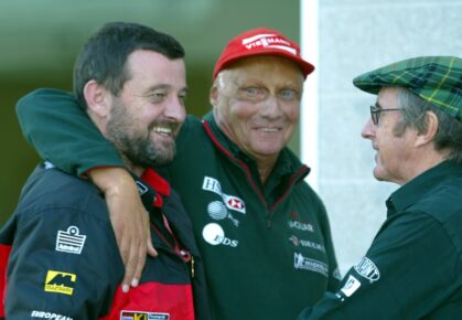 Paul Stoddart, Niki Lauda en Jackie Stewart