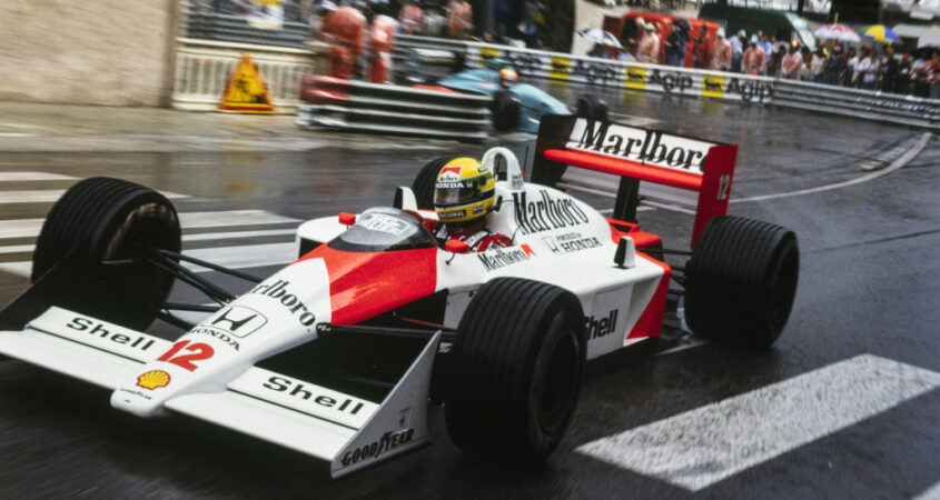 Ayrton Senna in Monaco 1988