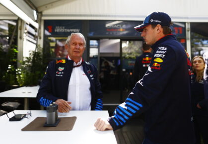 Helmut Marko en Max Verstappen