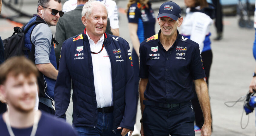 Helmut Marko en Adrian Newey