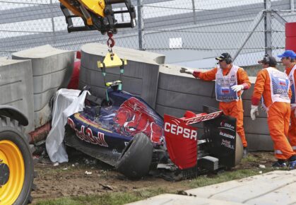 Toro Rosso crash