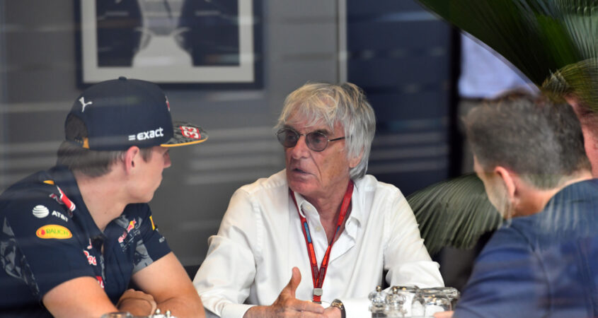 bernie ecclestone en max verstappen