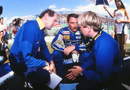 Adrian Newey en Nigel Mansell