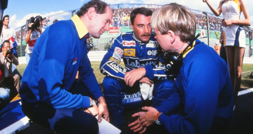 Adrian Newey en Nigel Mansell