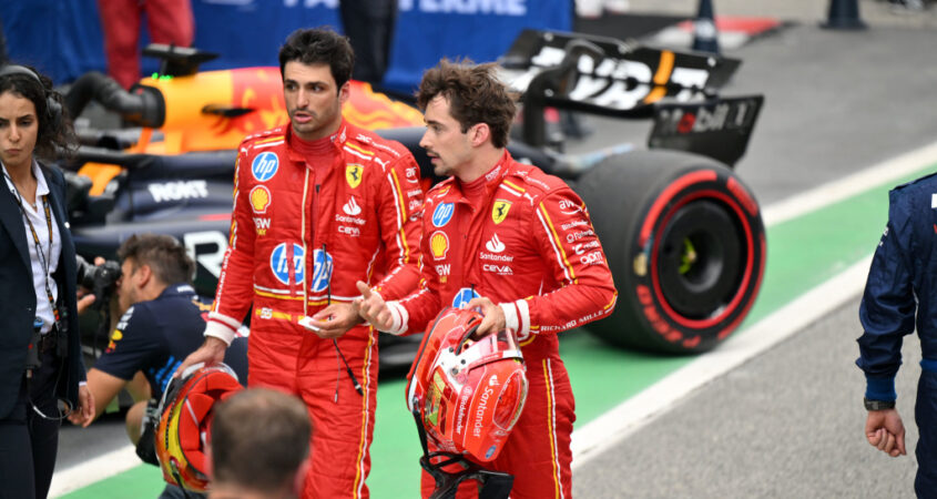 carlos sainz en charles leclerc