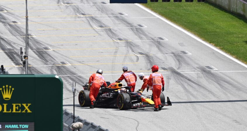 Verstappen schrik vrij