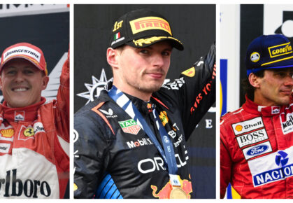 Verstappen Schumacher Senna