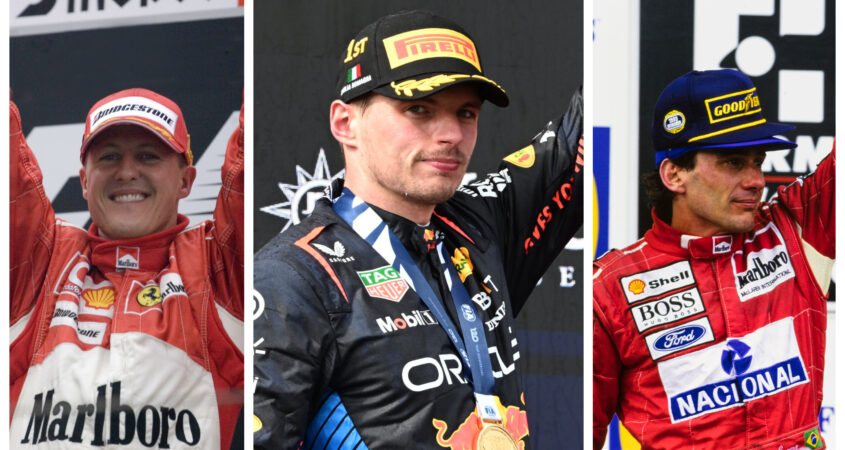 Verstappen Schumacher Senna