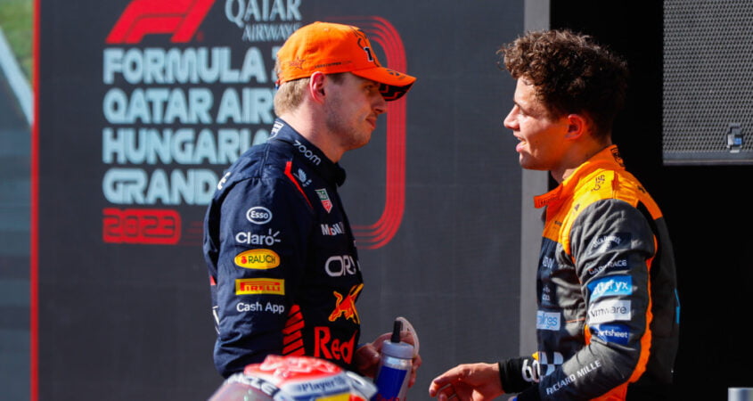max verstappen en lando norris