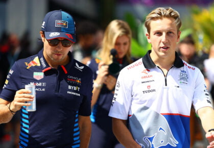 sergio Pérez en liam lawson