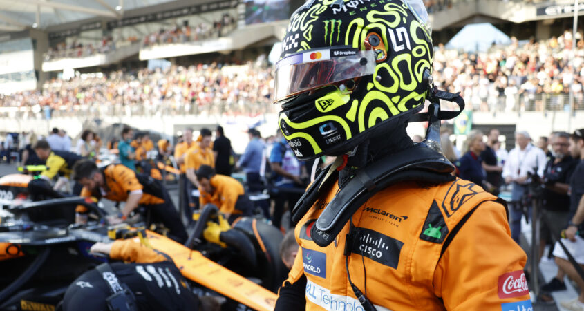 Lando Norris nerveus maar gefocust