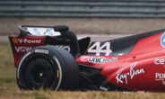 Crash Lewis Hamilton met Ferrari