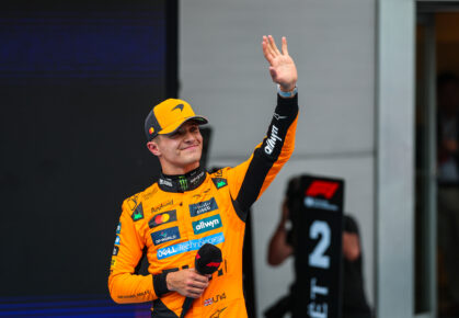 Lando Norris beste auto McLaren Spanje