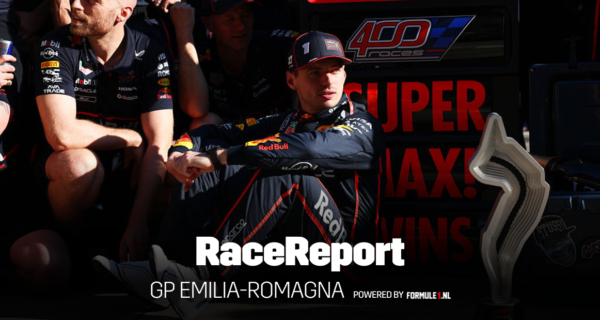 RaceReport GP Emilia-Romagna: Verstappen voorziet Red Bulls jubileumrace van gouden gloed