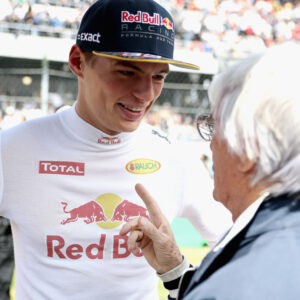 Bernie Ecclestone en Max Verstappen