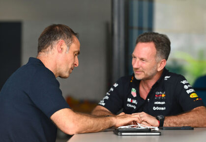 Oliver Mintzlaff en Christian Horner
