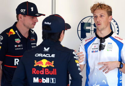 liam lawson met max verstappen en yuki tsunoda