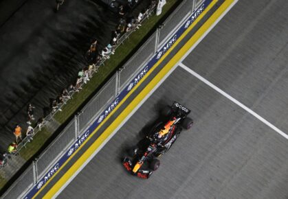 Verstappen spanning Singapore