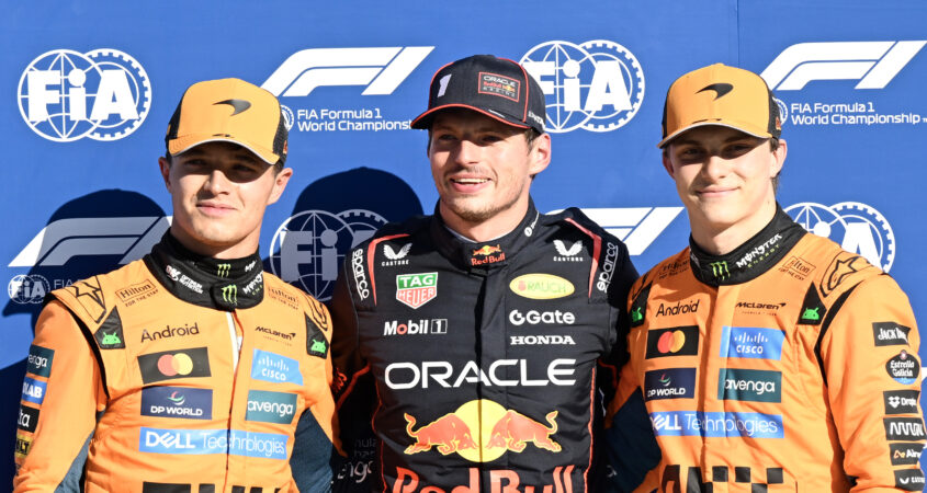 Hamilton McLaren Verstappen