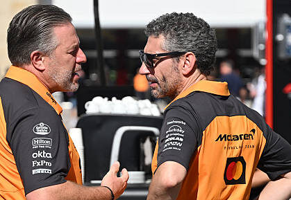 McLaren Zak Brown Andrea Stella