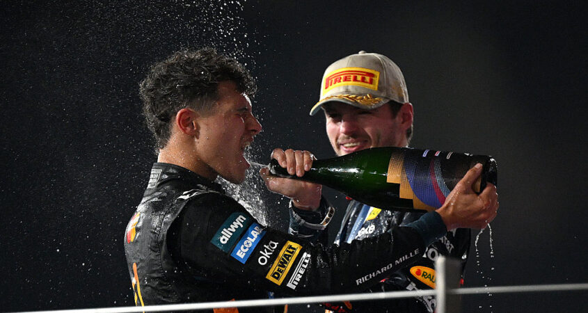 max verstappen en lando norris
