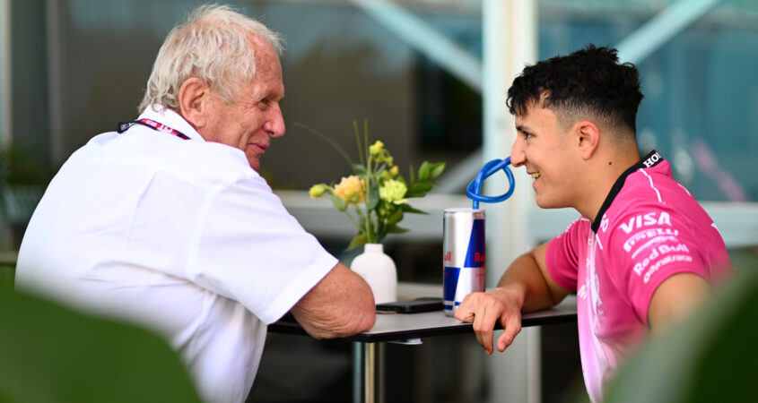 helmut marko en isack hadjar