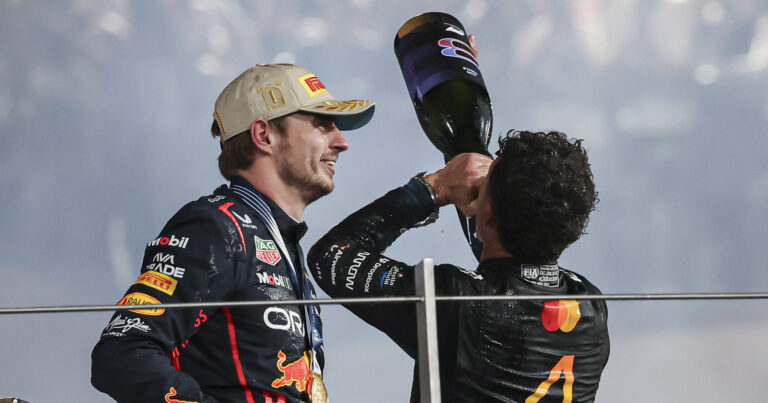 Norris en Verstappen