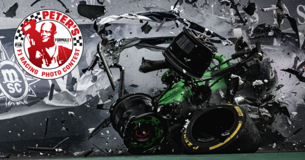 Spectaculaire foto crash Bortoleto wint publieksprijs Peter’s F1 Racing Photo Contest