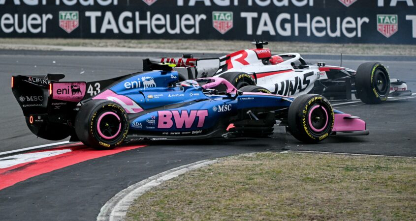 Esteban Ocon en Franco Colapinto