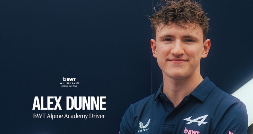 Alex Dunne rijdt voor Alpine Academy