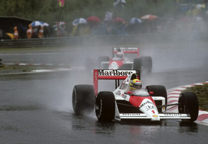 Ayrton Senna en Alain prost