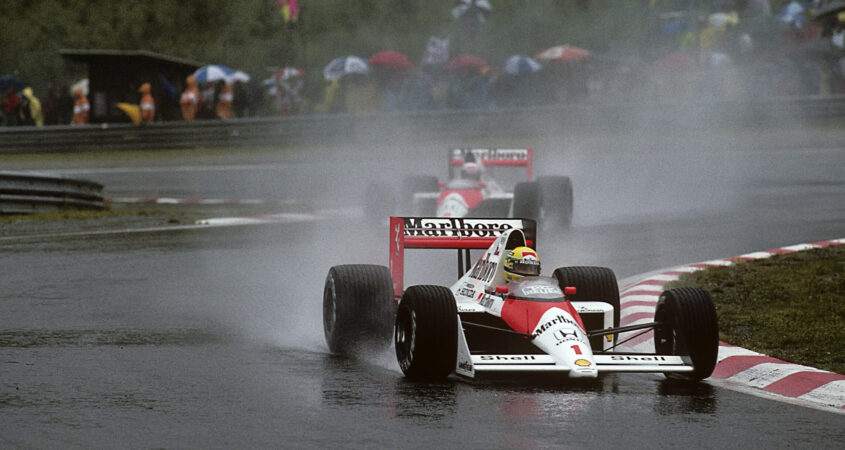 Ayrton Senna en Alain prost