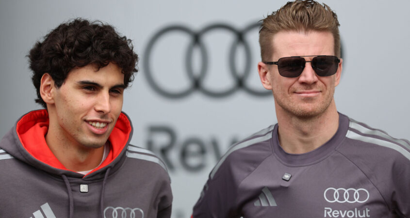Gabriel Bortoleto en Nico Hülkenberg