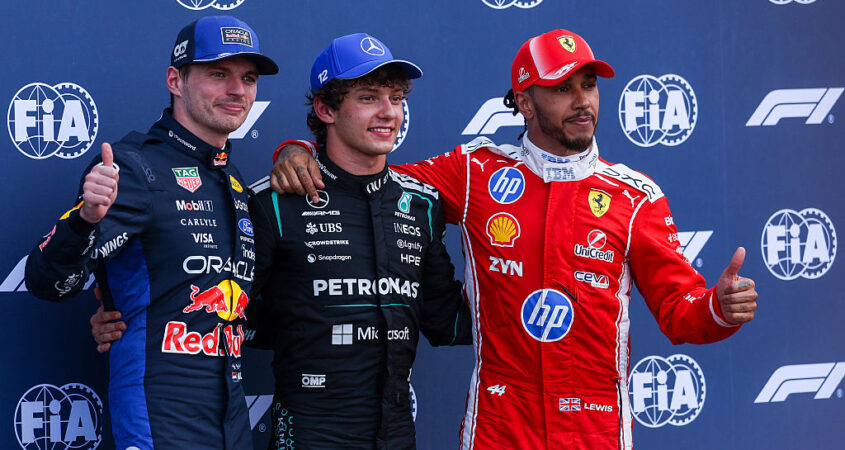 max verstappen, kimi antonelli, lewis hamilton
