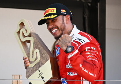 John Elkann Lewis Hamilton