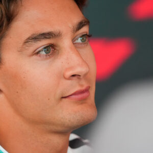George Russell tijdens de GP Groot-Brittannië