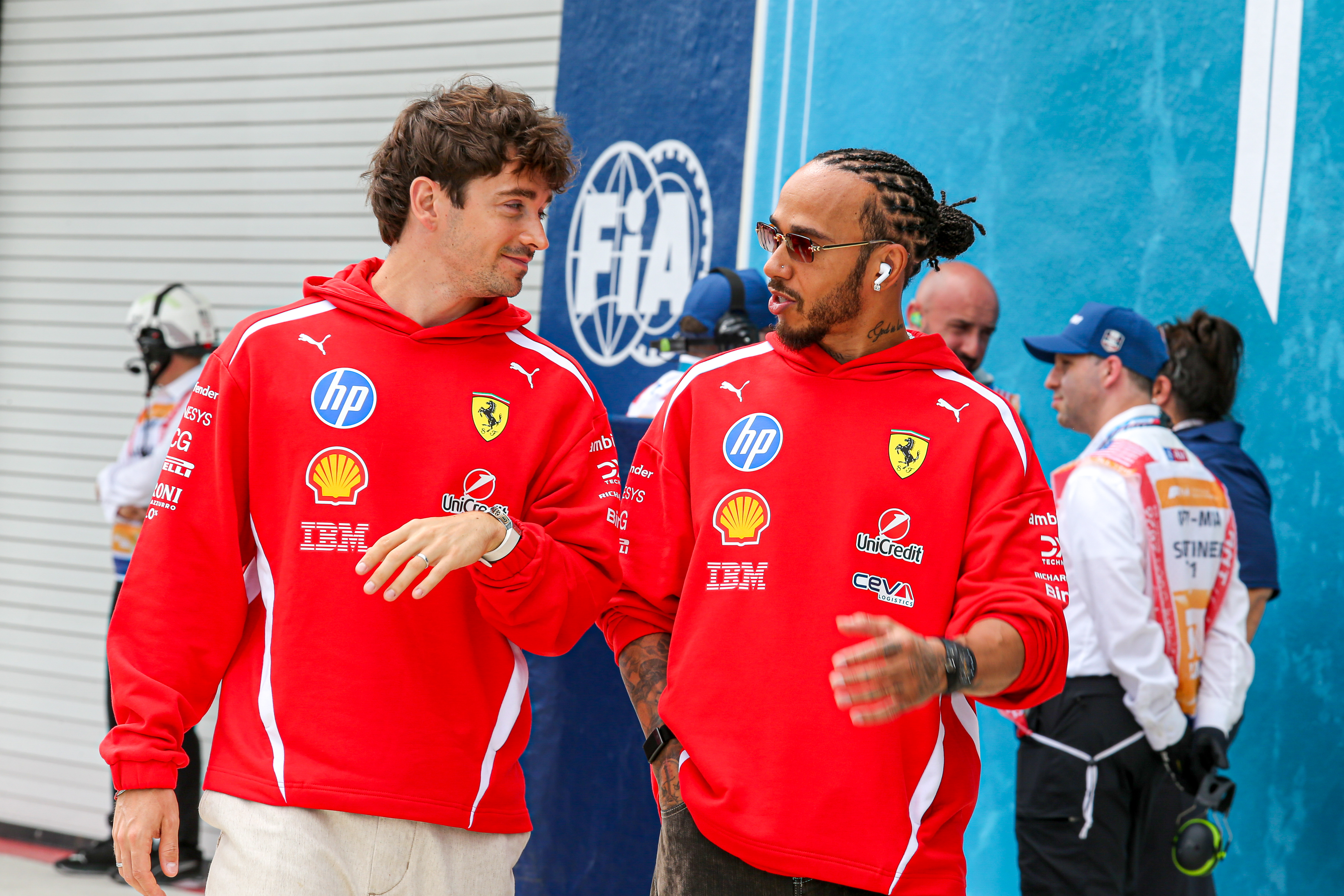 Charles Leclerc Lewis Hamilton