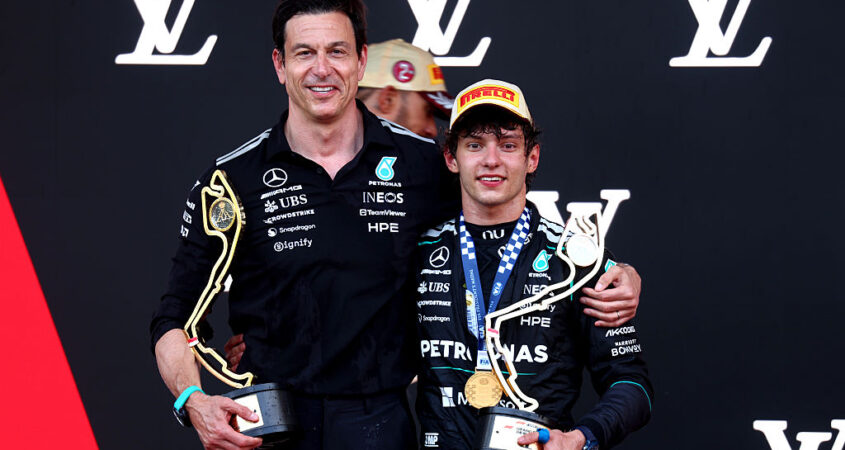 Toto Wolff Andrea Kimi Antonelli
